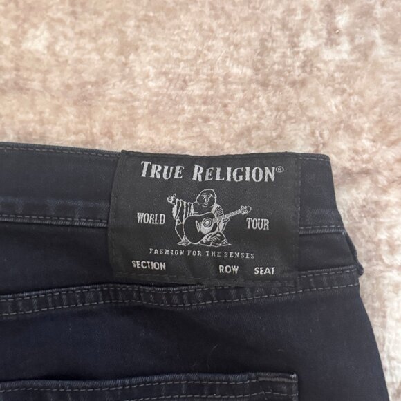 True Religion Brand Mick Style Deep Blue Denim Jean, Size 38 - Picture 1 of 6